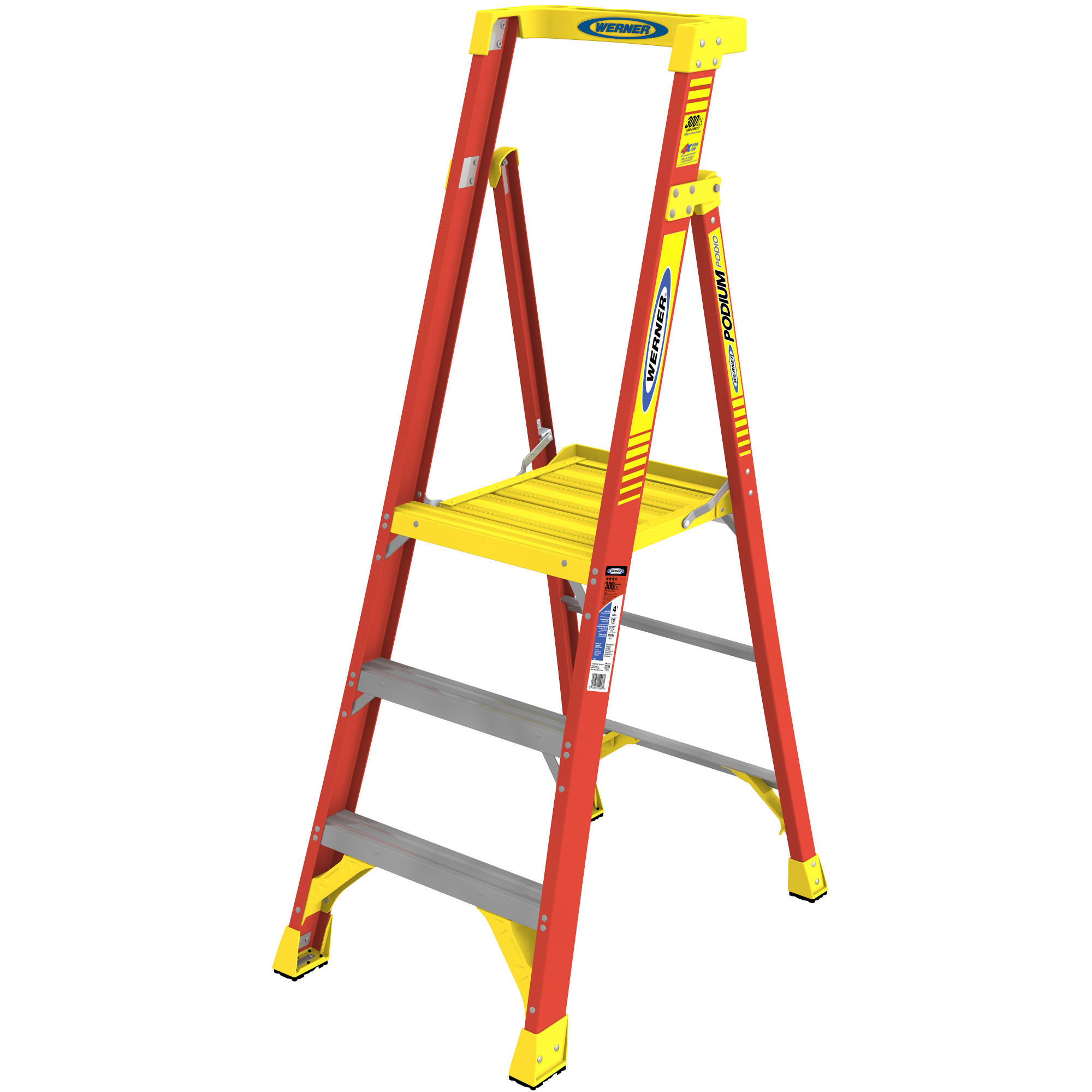 Werner GRP Fibreglass Podium Platform Stepladder